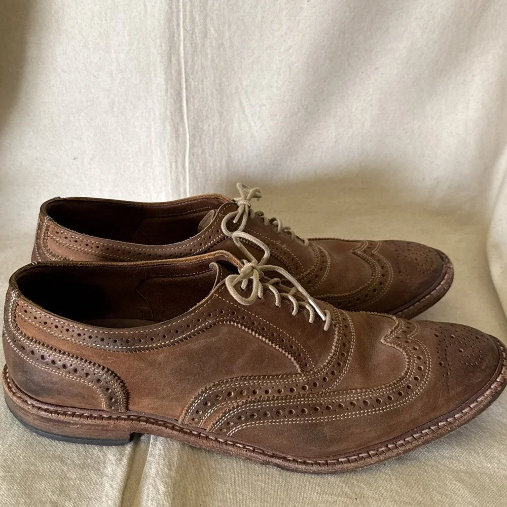 Allen Edmonds Numok Men's Size 13 Cap Toe Oxford Walnut Leather Shoes
